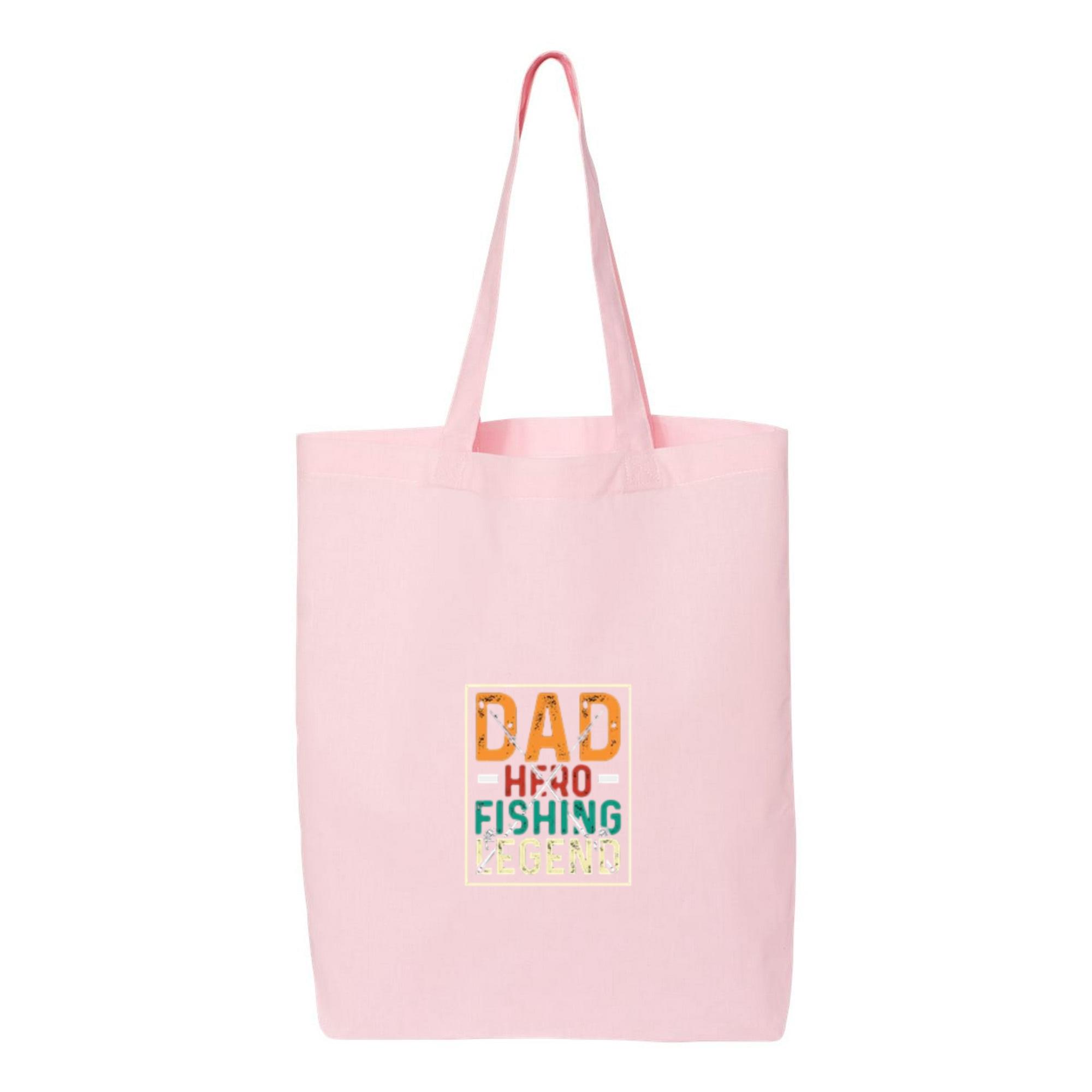 fishing tshirt design dad hero Canvas Tote Bag 