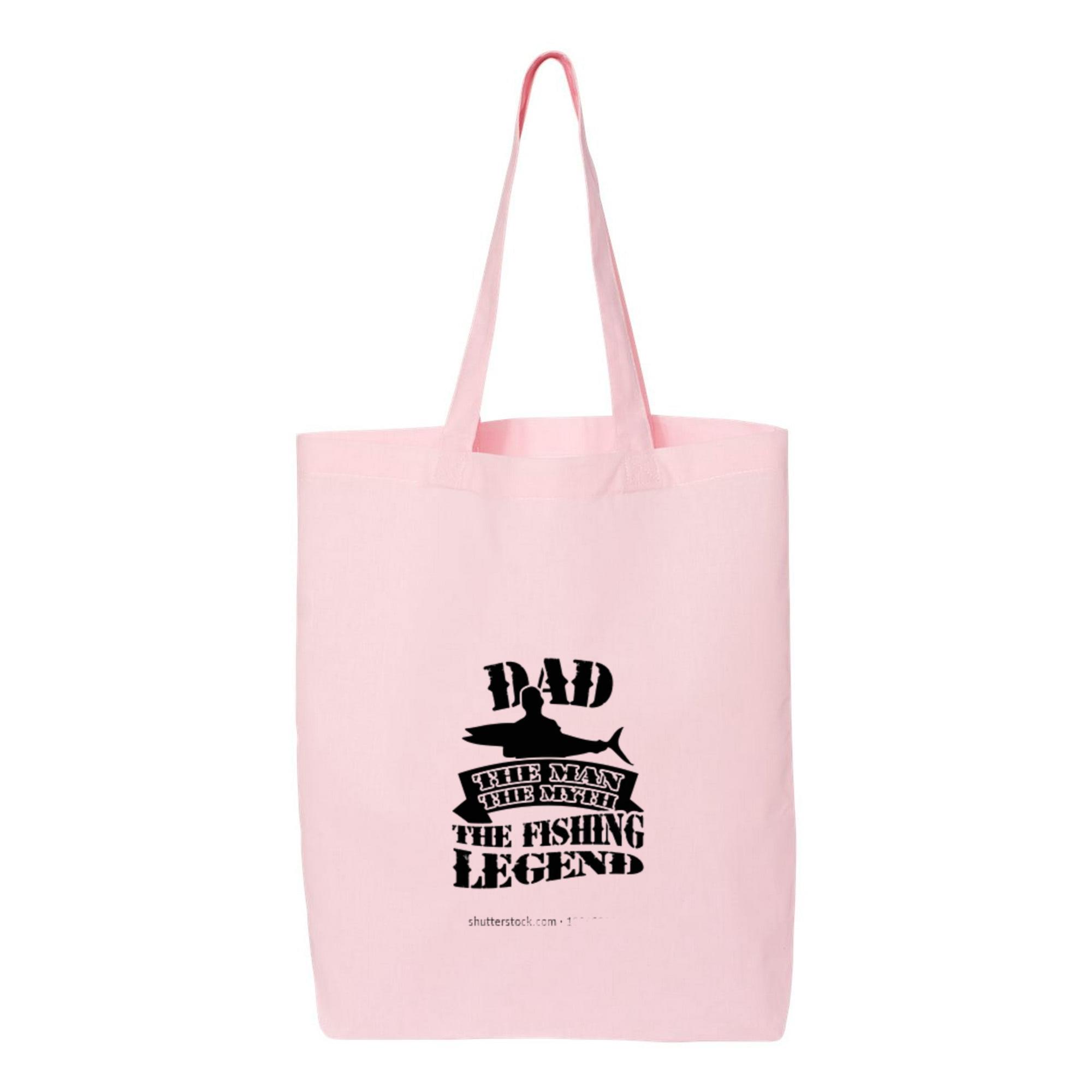 funny vector fishing quote text Canvas Tote Bag 