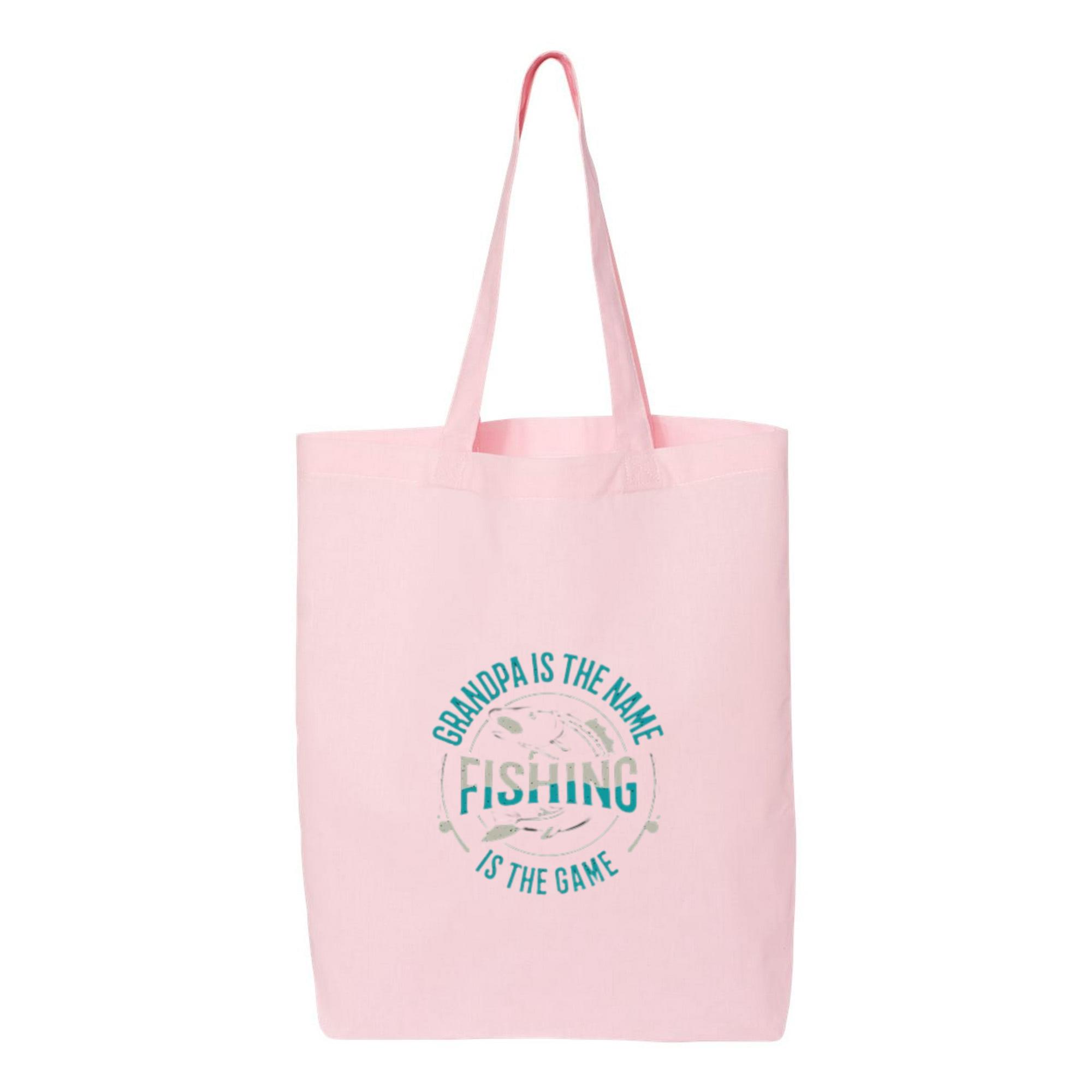 grandpa my name fishing game Canvas Tote Bag 