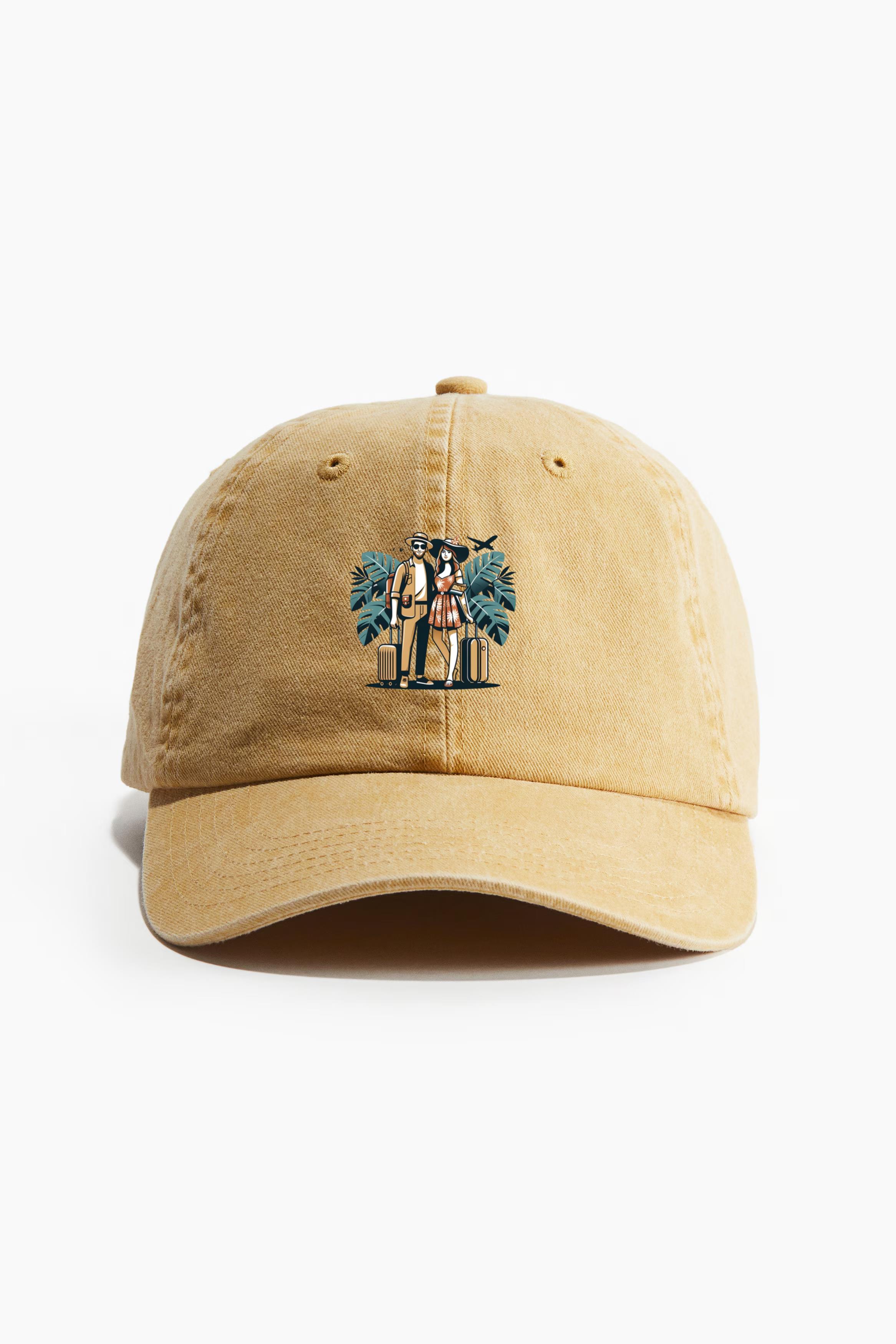 Happy Kind Camping Travelling Cotton Twill Cap 