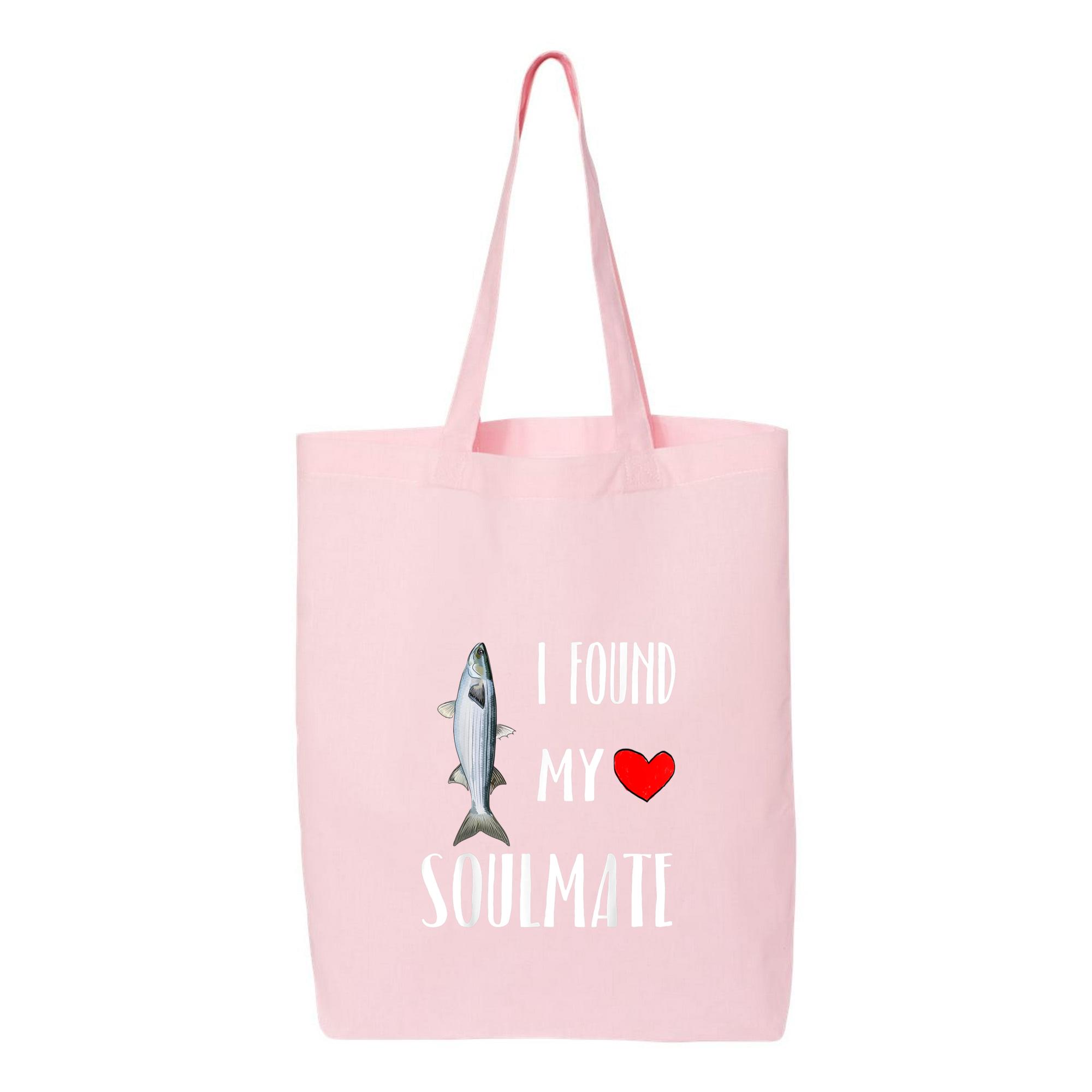 I Found My Soulmate Mullet Fish Canvas Tote Bag 
